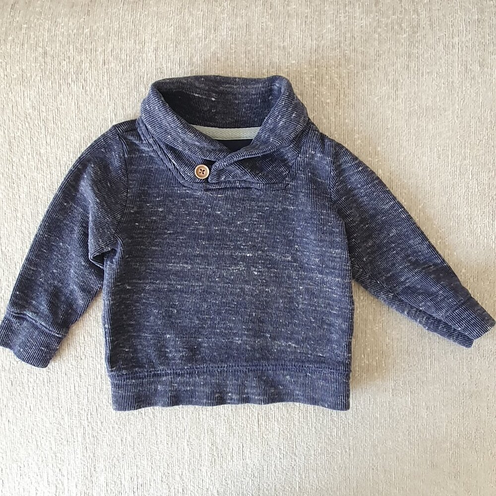 ⭐️4/$20⭐️ Old Navy Marled Shawl-Collar Pullover Boys Size 18-24 Months